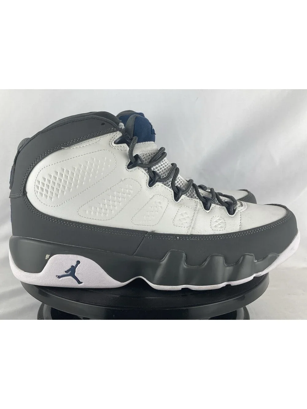Men’s Size 9.5 Nike Air Jordan 9 Retro Flint Grey French Blue HV4794-100 Sneaker